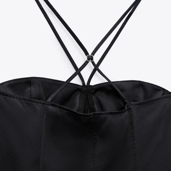 Zara SATIN Effect CAMISOLE Bodysuit - Picture 4 of 7